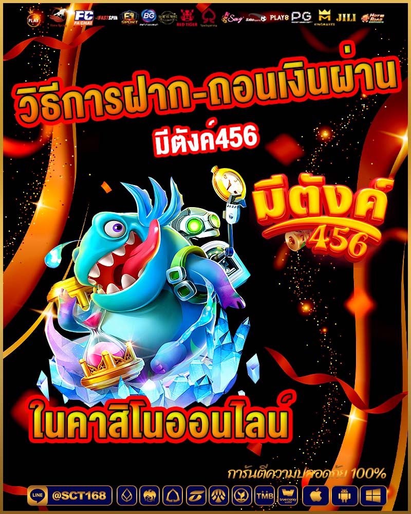 วิธีการฝาก-ถอนเงินผ่าน มีตังค์456